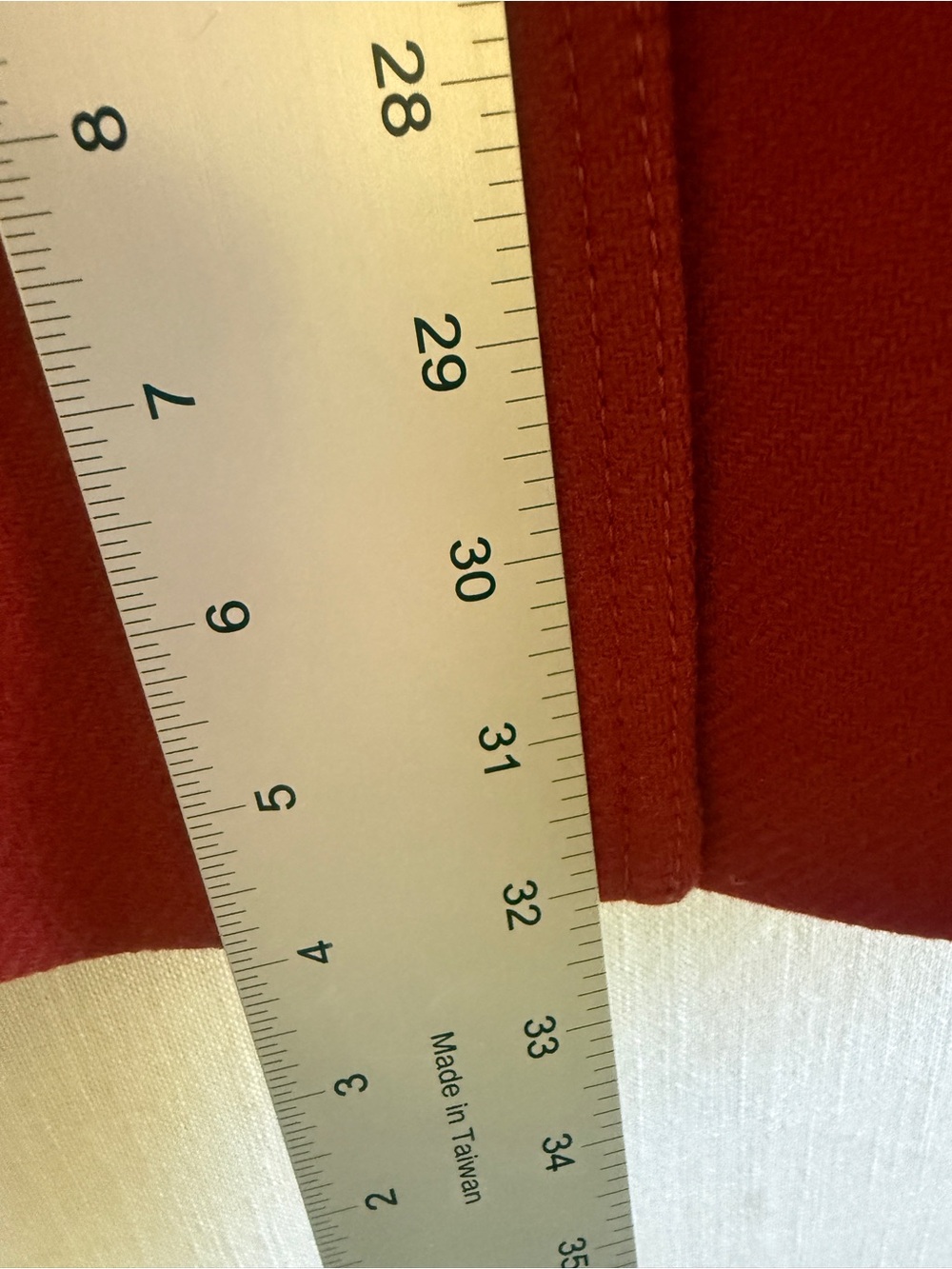 BURBERRY BRIT Red Wool Leather Collar Military Coat US 8 - Picture 15 of 16